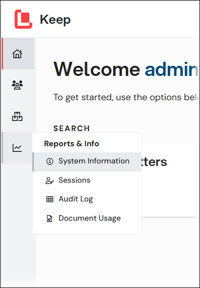 The System Information menu item.